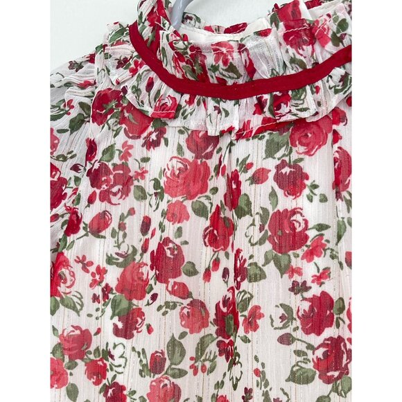 Janie and Jack Floral Chiffon Top 3 - Picture 5 of 12